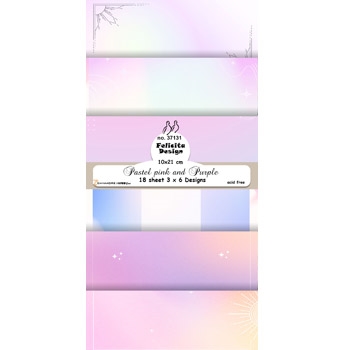Felicita Design slimcard Pastel pink and purple 10x21cm 200g
